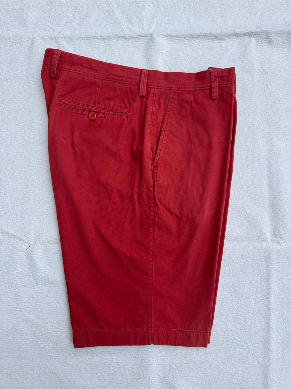 Men's Jcrew Cranberry Red Cotton Shorts 34